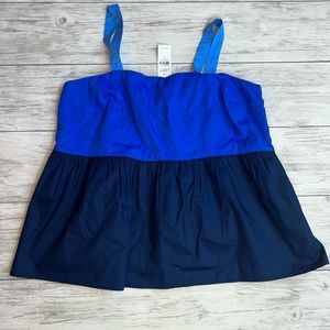 LOFT Blue Top Size 10 NWT